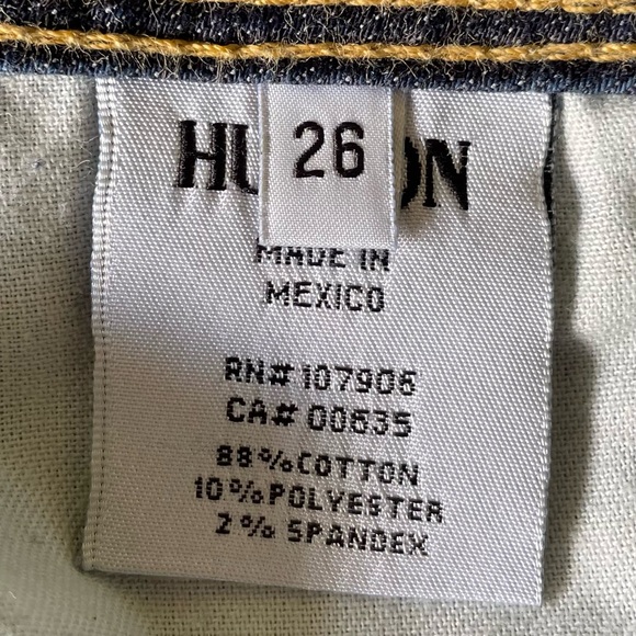 HUDSON ‘COLLIN’ SKINNY CROP JEANS. DARK WASH. SIZE 26. NWOT - Picture 13 of 14